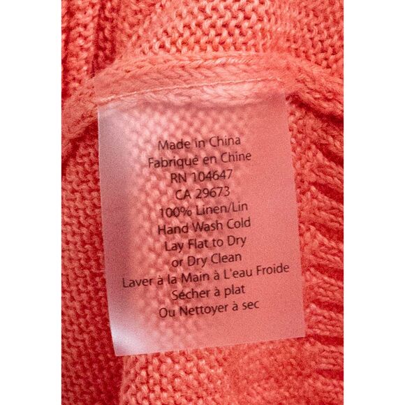 Kinross Orange V-Neck Sweater Soft Knit - Picture 8 of 9